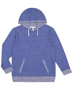 LAT 6779 - Adult Harborside Melange French Terry Hooded Sweatshirt Royal Melange