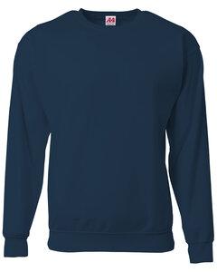 A4 N4275 - Men's Sprint Tech Fleece Crewneck Sweatshirt Navy