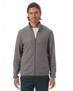 Alternative Apparel 43262RT - Adult Full Zip Fleece Jacket Eco Grey