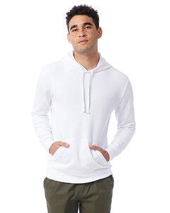 Alternative Apparel 8804PF - Adult Eco Cozy Fleece Pullover Hooded Sweatshirt Blanco