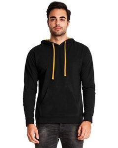 Next Level Apparel 9301 - Unisex French Terry Pullover Hoodie Black/Gold