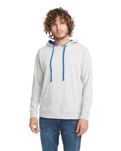 Next Level Apparel 9301 - Unisex French Terry Pullover Hoodie Hthr Grey/Royal
