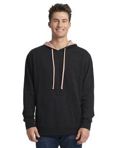 Next Level Apparel 9301 - Unisex French Terry Pullover Hoodie Black/Desrt Pnk