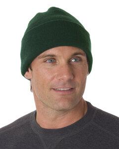 Bayside 3825 - USA-Made 12 Inch Knit Beanie with Cuff Bosque Verde