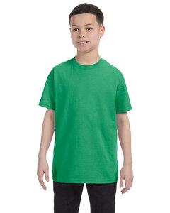 JERZEES 29BR - Heavyweight Blend™ 50/50 Youth T-Shirt Irish Green Hthr