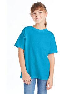 Hanes 5480 - Youth ComfortSoft® Heavyweight T-Shirt Verde azulado