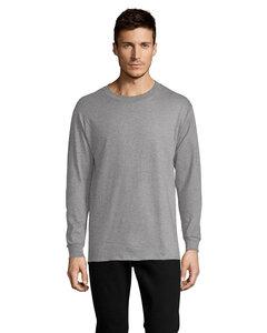 Hanes 5286 - ComfortSoft® Heavyweight Long Sleeve T-Shirt Oxford Gray