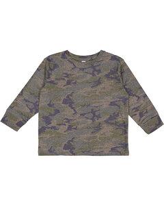 Rabbit Skins 3302 - Fine Jersey Toddler Long Sleeve T-Shirt Vintage Camo