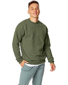 Hanes P160 - EcoSmart® Crewneck Sweatshirt Fatiga Verde