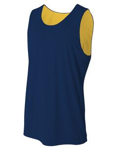 A4 NB2375 - YOUTH REVERSIBLE JUMP JERSEY Navy/Gold