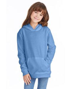 Hanes P473 - EcoSmart® Youth Hooded Sweatshirt Carolina del Azul