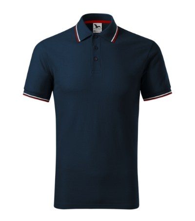 Malfini 232 - Contrast Stripe Polo with Button Detail