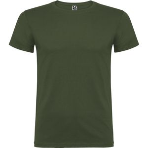 Roly CA6554 - BEAGLE Short-sleeve t-shirt with double layer crew neck in elastane VENTURE GREEN