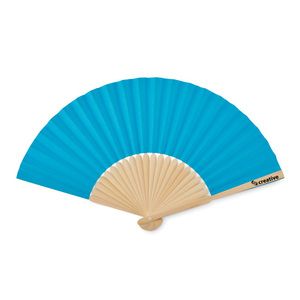 GiftRetail MO6828 - FANNY PAPER Manual hand fan Turquoise