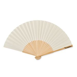 GiftRetail MO6828 - FANNY PAPER Manual hand fan Beige