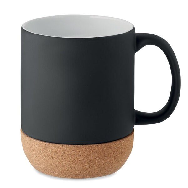 GiftRetail MO6839 - MATT Eco-Friendly Matt Ceramic Mug with Cork Base 300ml