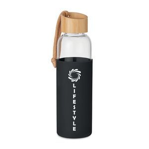 CHAI Eco-Friendly 500ml Glass Bottle with Bamboo Lid