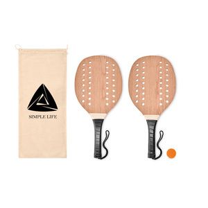 PALAS Luxury Rosewood Beach Tennis Paddle Set