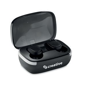 GiftRetail MO6862 - KOLOR TWS earbuds with charging case Black