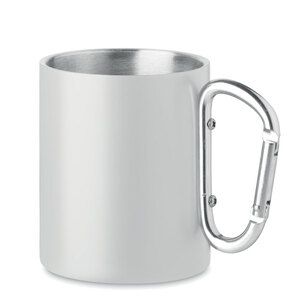 GiftRetail MO6918 - AROM Metal mug and carabiner handle