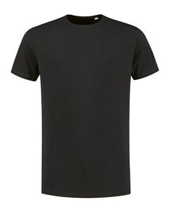 Lemon & Soda LEM1130 - T-shirt crewneck fine cotton elasthan Dark Grey--extra longer length
