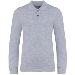 Kariban K269 - Kids' long-sleeved polo shirt Oxford Grey