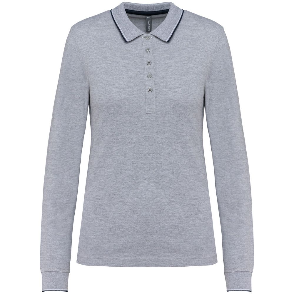 Witte polo lange online mouw dames