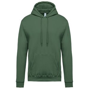 Kariban K476 - Men's hooded sweatshirt Earthy Green