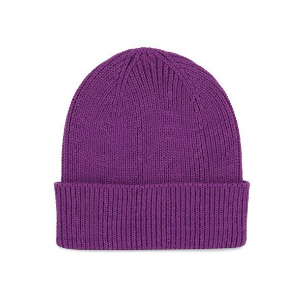 K-up KP950 - Ribbed beanie with turn-up