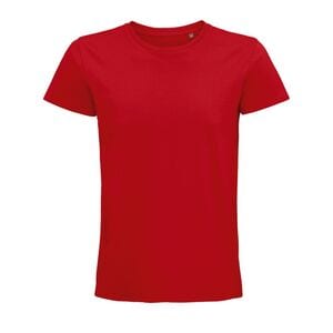 SOL'S 03565 - Pioneer Men Camiseta Hombre Ajustada De Punto Liso Y Cuello Redondo Bright Red