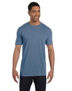 Comfort Colors 6030CC - Adult Heavyweight Pocket T-Shirt Bleu Jean