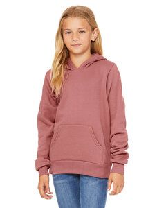 Bella+Canvas 3719Y - Youth Sponge Fleece Pullover Hooded Sweatshirt Mauve