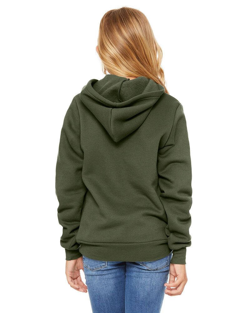 Bella+Canvas 3719Y - Youth Sponge Fleece Pullover Hooded Sweatshirt