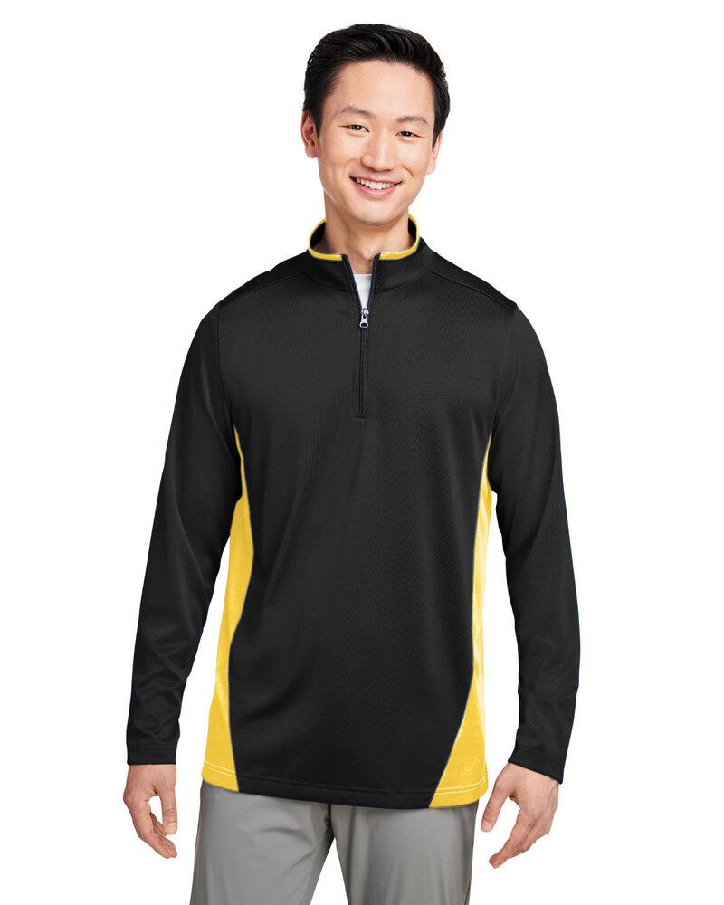 Harriton M786 - Men's Flash Snag Protection Plus IL Colorblock Quarter-Zip
