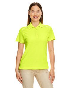 CORE365 78181R - Ladies Radiant Performance Piqué Polo with Reflective Piping Safety Yellow