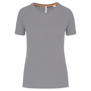 PROACT PA4013 - Ladies' recycled round neck sports T-shirt Fine Grey