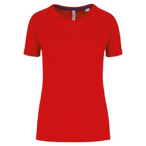 Proact PA4013 - T-shirt de sport à col rond recyclé pour femme Red