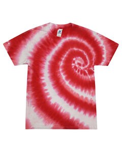 Tie-Dye CD100Y - Youth 5.4 oz., 100% Cotton Tie-Dyed T-Shirt Swirl Red