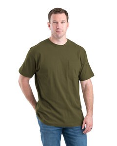 Berne BSM16 - Men's Heavyweight Pocket T-Shirt Light Olive