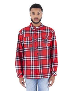Shaka Wear SHPFJ - Mens Plaid Flannel Jacket