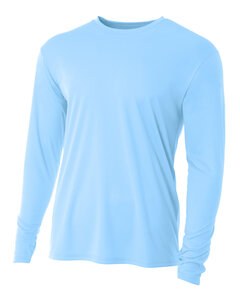 A4 NB3165 - Youth Long Sleeve Cooling Performance Crew Shirt Azul cielo