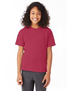 Hanes 5370 - Youth ComfortBlend® EcoSmart® T-Shirt Heather Red