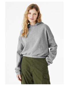 Bella+Canvas 7506C - Ladies Sponge Fleece Cinched Bottom Hooded Sweatshirt