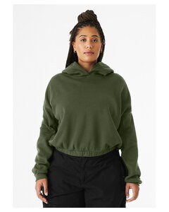 Bella+Canvas 7506C - Ladies Sponge Fleece Cinched Bottom Hooded Sweatshirt