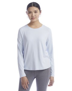 Champion CHP140 - Ladies Cutout Long Sleeve T-Shirt Collage Blue