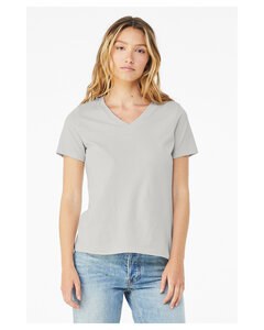 Bella+Canvas 6405 - Relaxed Short Sleeve Jersey V-Neck T-Shirt Silver