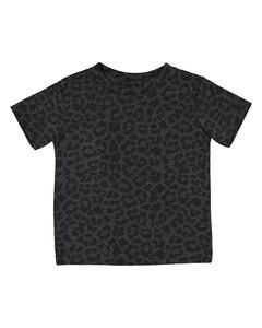 Rabbit Skins 3322 - Fine Jersey Infant T-Shirt  Black Leopard