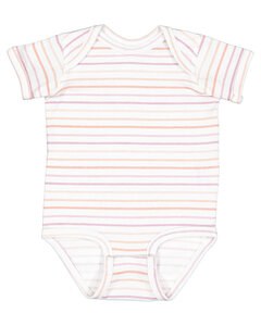 Rabbit Skins 4424 - Fine Jersey Infant Lap Shoulder Creeper Lilac Stripe
