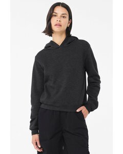 Bella+Canvas 7519 - Ladies Classic Pullover Hooded Sweatshirt Dark Grey Heathr