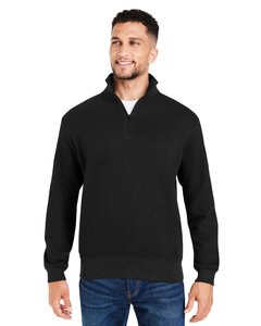 Threadfast 320Q - Unisex Ultimate Fleece Quarter-Zip Sweatshirt Black